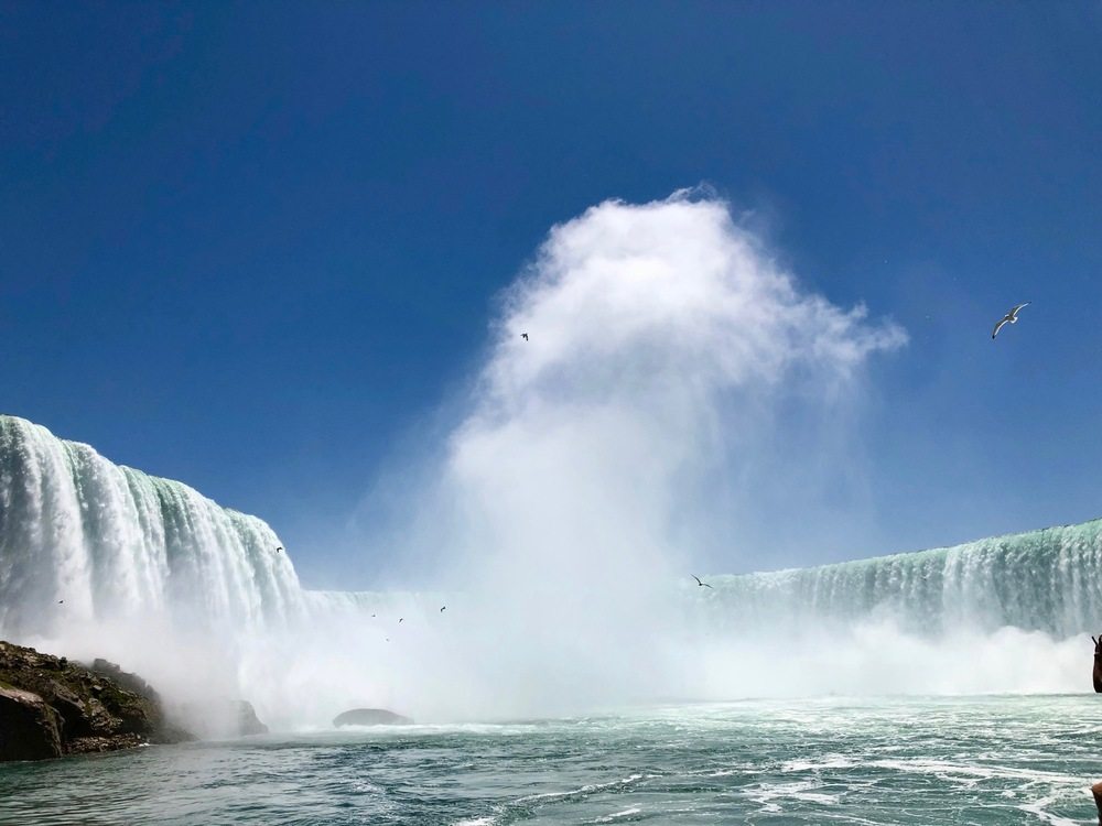 Travel photograph from our magnificent aerial views of the niagara falls from the canadian side story