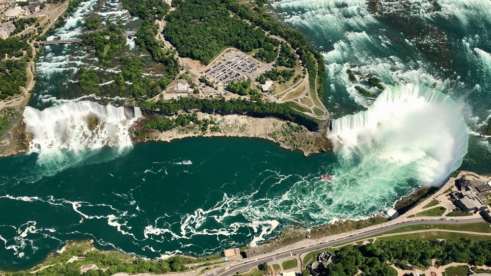 Travel photograph from our magnificent aerial views of the niagara falls from the canadian side story